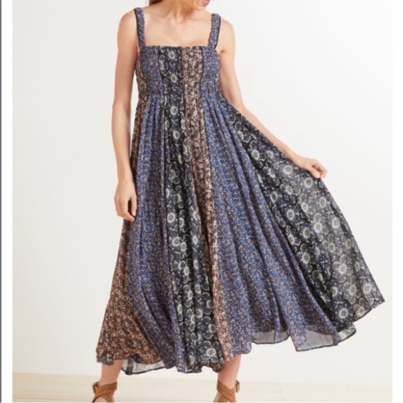 Free People Dresses & Skirts - Free People Come Together Patchwork Maxi Dress